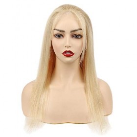 Blonde Wig 13x4 Lace Front Wig Human Hair 613 Straight Wig With Baby Hair 100% Peruvian Human Remy Hair for Women 22inch, Str
