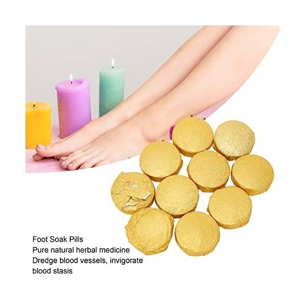 Lot De 10 Sels Et Trempages Au Gingembre Pour les Pieds Et les Mains Soaker Pour les Pieds, élimine la Fatigue Et Améliore le