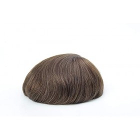 Lordhair Perruque pour Homme，Toupet Homme Naturel Cheveux Humains, 0,06 mm V-looped de Taille de Base de Peau Super Mince 20X