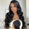 Perruque Femme Naturelle Wear and Go 4x4 Body Wave HD Glueless Lace Front Wigs 100% Brazilian Virgin Hair with Pre Plucked pe