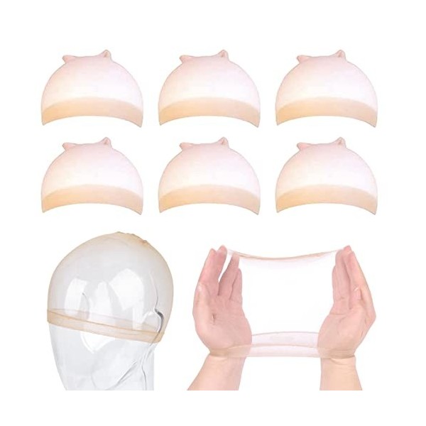 Bonnet Perruque, Bonnet de perruque Ultra-mince, Bonnets de perruque transparents et respirants pour femmes