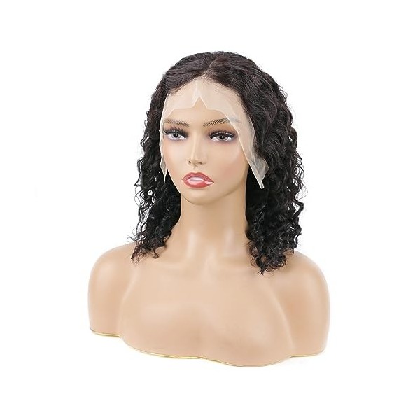 Deep Wave Lace Front Bob Wigs Human Hair 25cm Perruque frontale en dentelle à vagues profondes 13x4 Glueless Deep Curl Lace F