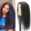 Deep Wave Human Hair Wig 13X6 Front Wigs Glueless Wigs Brazilian Remy Hair Black Color Wig Top Swiss Lace With Baby Hair Wig 