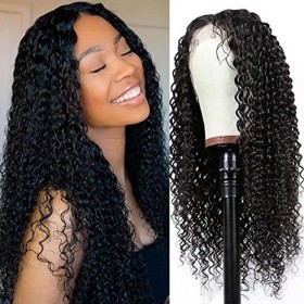 13x4 Deep Wave Lace Front Wigs For Black Women Human Hair Perruque Femme Naturelle Brésilien Bouclée Perruque Cheveux Humain 