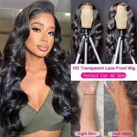 Perruque ondulée de 33 x 10,2 cm avec dentelle frontale pour femme noire, perruque 100 % non traitée, perruque frontale avec 