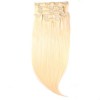 Just Beautiful Hair and Cosmetics Extensions capillaires à clip de fixation Cheveux naturels Remy 60 cm