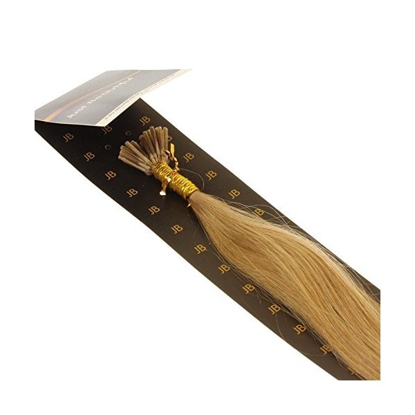 Just Beautiful Hair and Cosmetics Extensions de cheveux naturels 40 cm 0,5 g Mèches dextensions remy Micro/I Tip, extension 