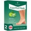 Masque Peeling Pied Peaux Sèches - Chaussette Exfoliante Pied, Peeling Hommes 2 PAIRES - Foot Peel Mask by PLANTIFIQUE - Call