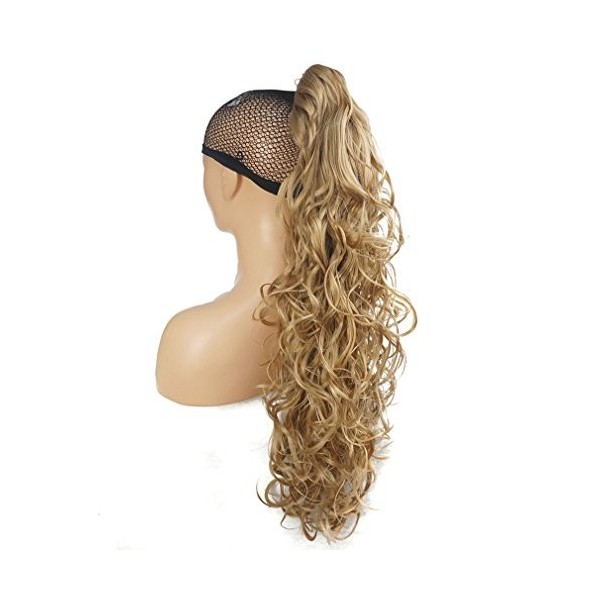 Lydell 76,2&nbsp;cm de long bouclés Griffe de Clip Coupée en queue de cheval extension de cheveux synthétiques n 280&nbsp;g avec une pi...