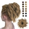 BARSDAR Postiche Chignon ébouriffé Chignon Désordonné Cheveux Naturel Postiches Extensions Élastique Queue de Cheval Chouchou