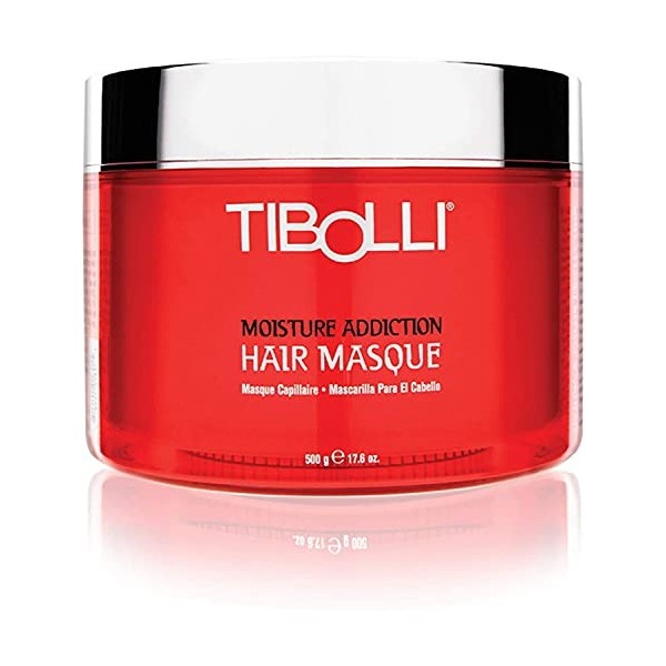 TIBOLLI Moisture Addiction Mask Deep Conditioning Masque 17.6 Fl oz/500g Traitement hydratant et lissant pour les cheveux a