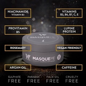 Masque capillaire Watermans 8-1 : Ravivez et nourrissez vos cheveux avec de lhuile dargan, de la caféine et des vitamines e