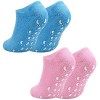 Jinlaili 2 Paires Chaussettes Gel Hydratant, Chaussettes Hydratantes Pieds, Doublure Gel imprégnée dhuiles Essentielles et d