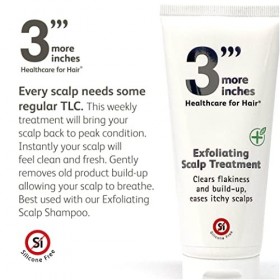 3More Inches Exfoliating Scalp Treatment 100ml - Efface les pellicules et les accumulations - Pour les démangeaisons du cu