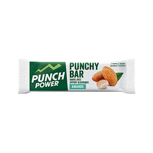 PUNCH POWER - Punchy Bar Amande - 30g - Barre énergétique sport - Marque Française