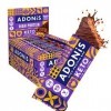 Barres Adonis Keto Riches en Protéines aux Noisettes Croquantes et Chocolat 16 Barres de 45g | Végétalien et Keto l 100% Na