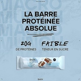 Bulk Barre Protéinée Macro Munch, Biscuit et Crème, 12 x 62 g