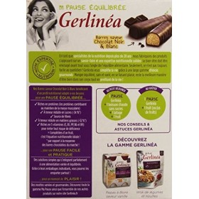Gerlinéa Barres saveur chocolat noir & blanc - La boîte de 12, 372g