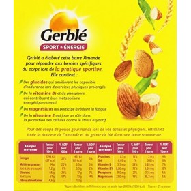Gerblé - Barre amande - 6 sachets nomades x 25 grammes 150 g 