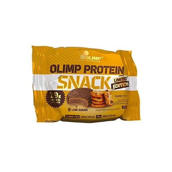 Olimp Sport Nutriton Protein Snack, Double Chocolat, 12 x 60 g, 12 Unités