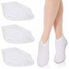 Sibba Lot de 3 paires de chaussettes hydratantes pour la nuit, Chaussettes hydratantes pour spa, Absorption de nuit, Pour pie