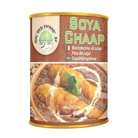 Aryan Chaap de soja, faible en gras, riche en protéines, végétalien - 800 g