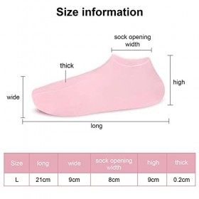 Chaussettes en Gel Hydratantes 2 Paires Gel Chaussettes Hydratantes Pieds, Chaussettes Gel Hydratant Antidérapant, Chaussette