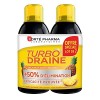 Forté Pharma - TurboDraine Ananas | Complément Alimentaire à base de thé vert - Elimination et drainage | Lot de 2 x 500 ml, 