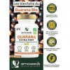 Guarana BIO Extra Fort, 5400mg par jour | 10% de Caféine Naturelle | 90 gélules vegan | Contrôle du Poids, Boost Physique, Co
