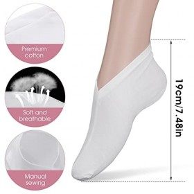 Sibba 3 Paires de Chaussettes en Gel Hydratant Chaussettes de Soin des Pieds Spa Hydratant Peau Sèche Dure CraqueléE Manches 
