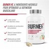 BURNER HT | Brûleur de Graisse Puissant | Coupe Faim Efficace | L-Carnitine + Guarana + Thé Vert + Garcinia Cambogia + Maté |