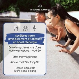 Brûleurs de Graisse Extra Fort. 240 Capsules. Hommes et Femmes. Naturel Puissant Minceur. Fat Burner Amincissant. Thé Vert, G