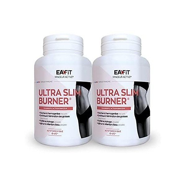 Eafit Ultra Slim Burner 4 Actions Minceur Duo 120 Gél Prog 2 Mois Oxydation des Graisses Aide à Perte de Poids 2 Unités