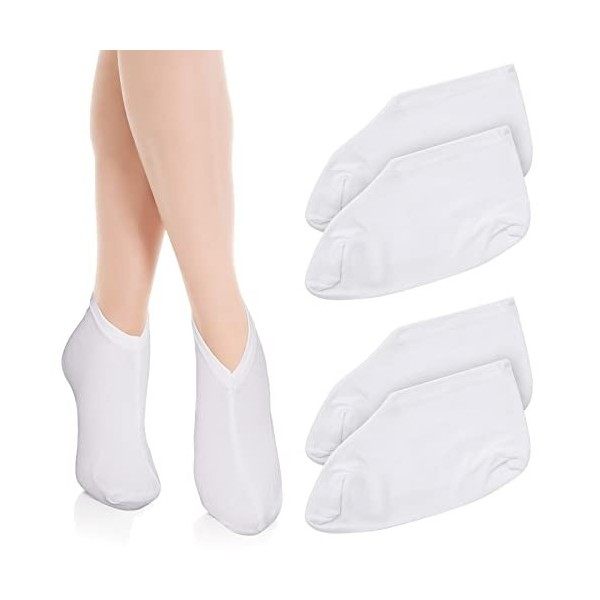 Sibba Lot de 2 paires de chaussettes hydratantes pour la nuit cosmétiques et hydratantes pour homme et femme lotion hydratant