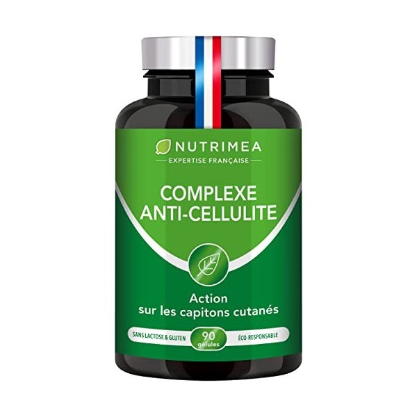 Complexe Anti Cellulite – Actifs 100% Naturels – Action sur les Capitons Cutanés - Brûle Graisse - 90 Gélules Vegan – Nutrime