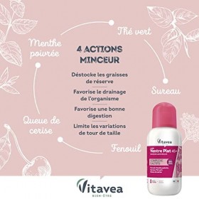 Vitavea - Extra Ventre Plat - Boisson Draineur, Minceur et Perte de Poids - Digestion Ventre Plat - Menthe Poivrée