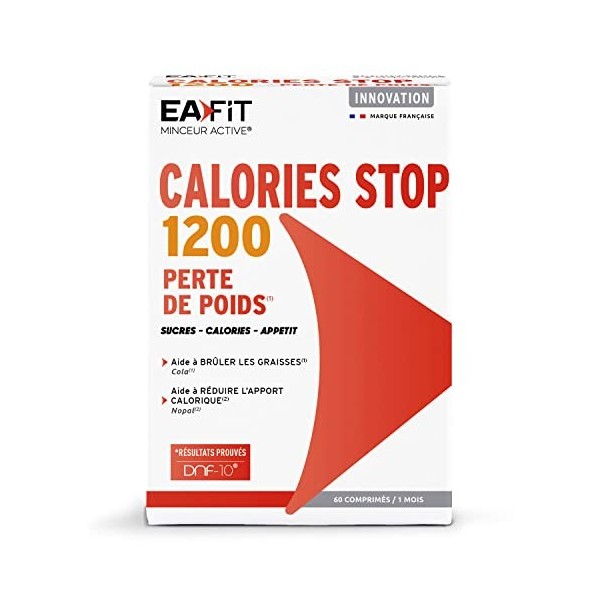 EAFIT MINCEUR ACTIVE | Calories Stop 1200 | Perte de poids | Aide à réduire les graisses et lapport calorique | DNF10, Cola 