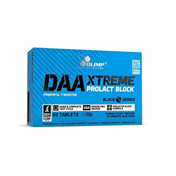 OLIMP SPORT NUTRITION DAA Xtreme Prolack-Block Support Musculaire pour Sportif 60 Comprimés