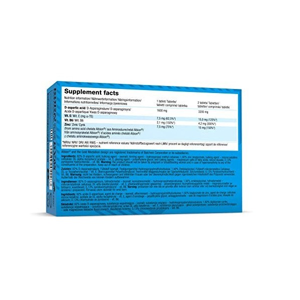 OLIMP SPORT NUTRITION DAA Xtreme Prolack-Block Support Musculaire pour Sportif 60 Comprimés