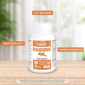 Supersmart - Paradoxine ® 40 mg - Extrait de Graines de Paradis Standardisé à 12,5% de 6-Paradol - 100% Naturel - Brule Grais