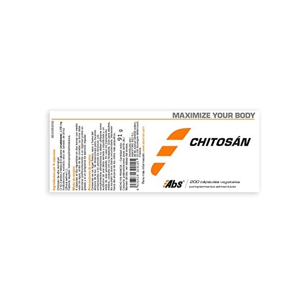 Chitosan * 300 mg / 200 gélules * Pureté garantie supérieure à 90%