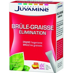 JUVAMINE - Brûle-Graisse Elimination - A base de Chrome, Guarana, Queue de Cerise et Maté - 14 Sticks Minceur & SOS Brûleur d