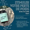 Café Vert Pur - 60 gélules 455mg - Gamme Detox - Active la Combustion des Graisses - sans OGM - sans Sucre - 100% Naturel - S