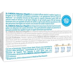 XL-S MEDICAL Spécialiste Réducteur d’Appétit – Gélules pour Réduire LAppétit – Boîte de 60 Gélules