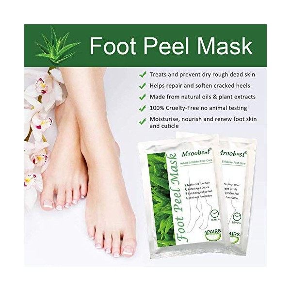 Masque Pour Pied, Masque Pieds Peeling, Masque Pieds, Exfoliating Foot Masks, Enlève La Peau Rugueuse Sur Les Pieds, Supprime