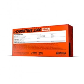 L-CARNITINE 1500 mg 120 capsules | Complément alimentaire de perte de poids | Transformez les graisses en énergie | Pilules m