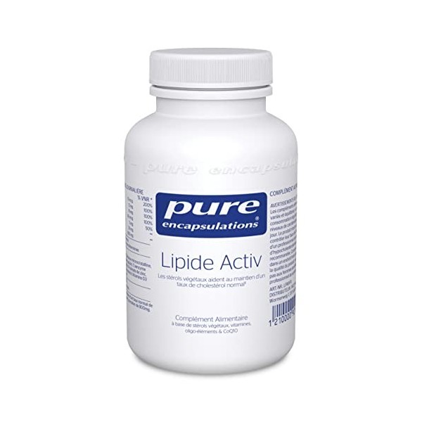 Pure Encapsulations Lipide Activ - Cholestérol et Métabolisme des Graisses - 60 Capsule