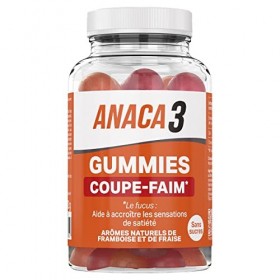 ANACA 3 - Gummies Coupe Faim - Complément Alimentaire Sans Sucres - Programme Minceur De 7 À 15 Jours - 60 Gummies & Gummies 
