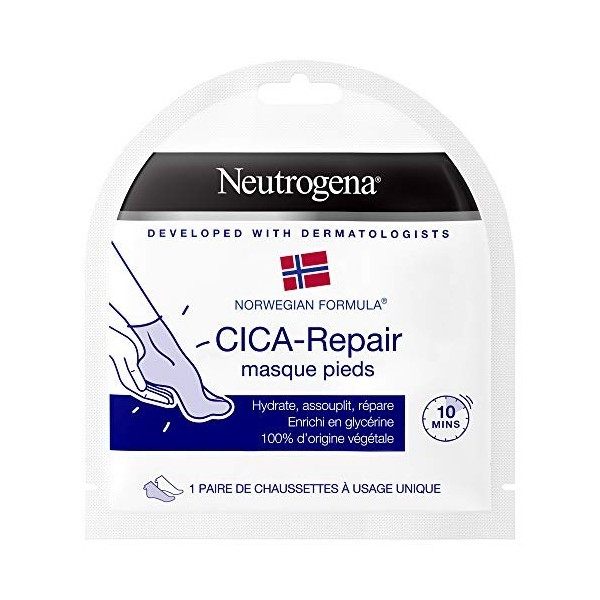 Neutrogena Formule Norvégienne, Masque Pieds Cica Repair 1 Unité