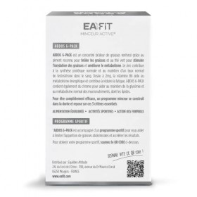 Eafit ABDOS 6-PACK - Brûle les graisses - Limite lapparition des graisses abdominales - Actif breveté - Programme Complet - 